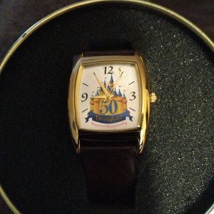 NWT Disneyland 50th Anniversary Watch with tin and box